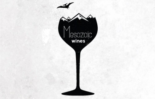 Mesozoic Wines logo design
