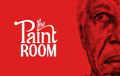 The Paint Room logo design and illustration